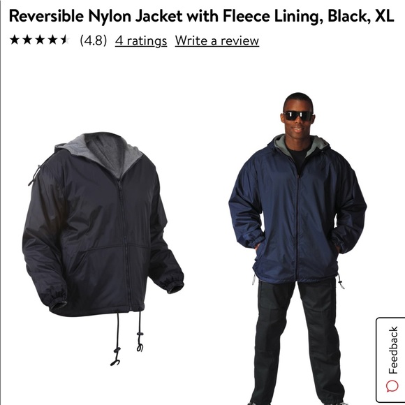 FIGO ULTRA WARM MEN’S REVERSIBLE JACKET FLEECE SIDE BLACK HOODED Made in Russia - Picture 5 of 17